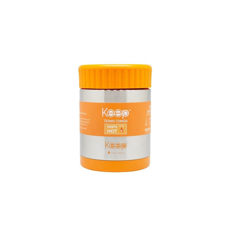 KEEP - Termo Comida Acero Inoxidable 450 Ml Keep Amarillo