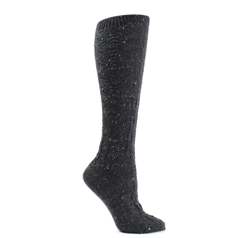 MONARCH - Calceta Lana Tweed Negro Monarch