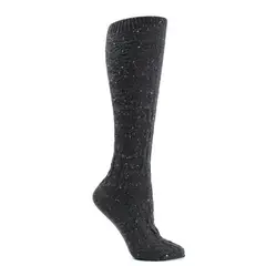 MONARCH - Calceta Lana Tweed Negro