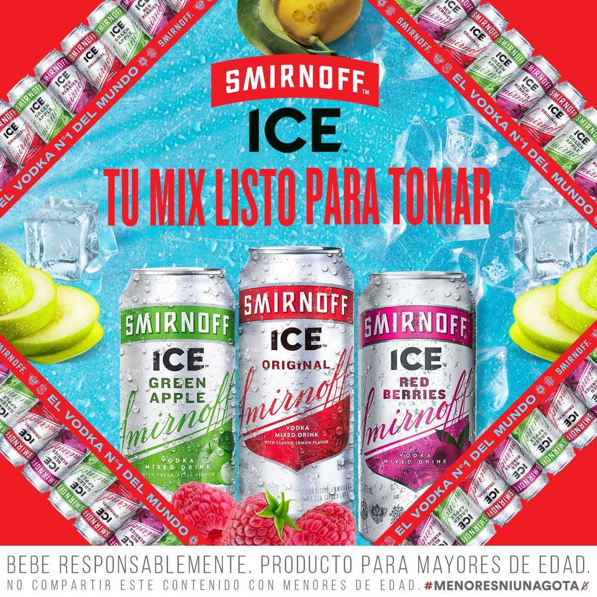 SMIRNOFF - Mix 3 Vodka Smirnoff Ice 473cc