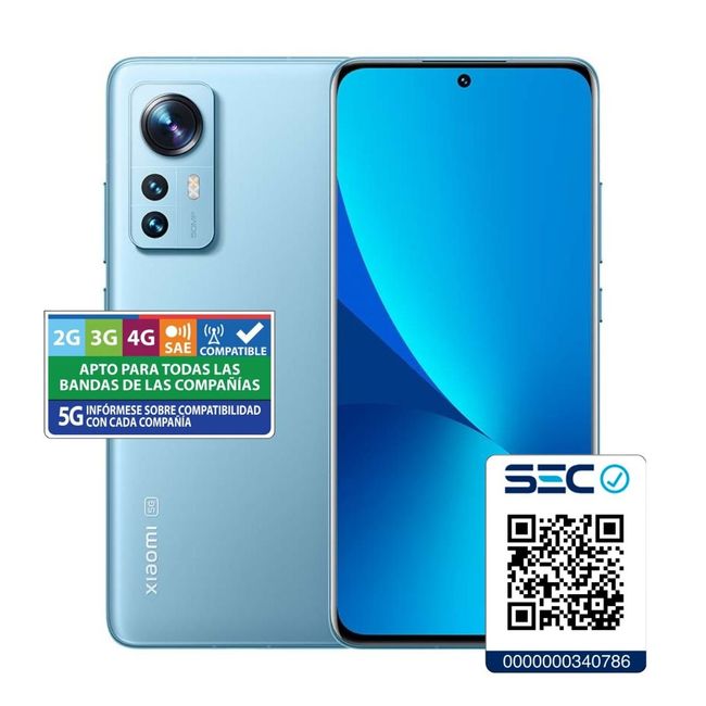 XIAOMI - Xiaomi 12 EU 5G 8GB + 256GB Celeste