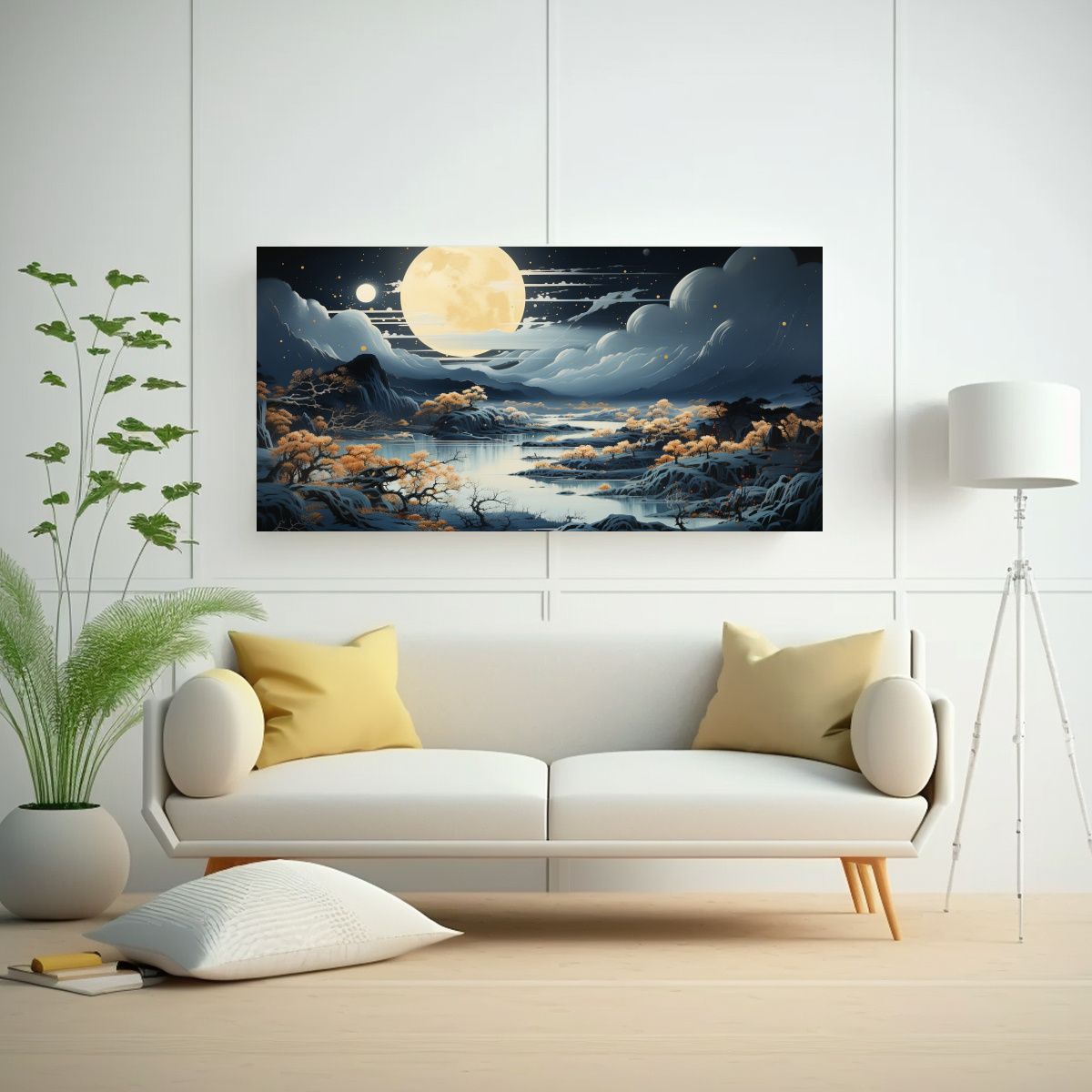 GENERICO - Lienzo De Tela Con Hermosa Protagonismo De Una Pintura Con L 160x80cm