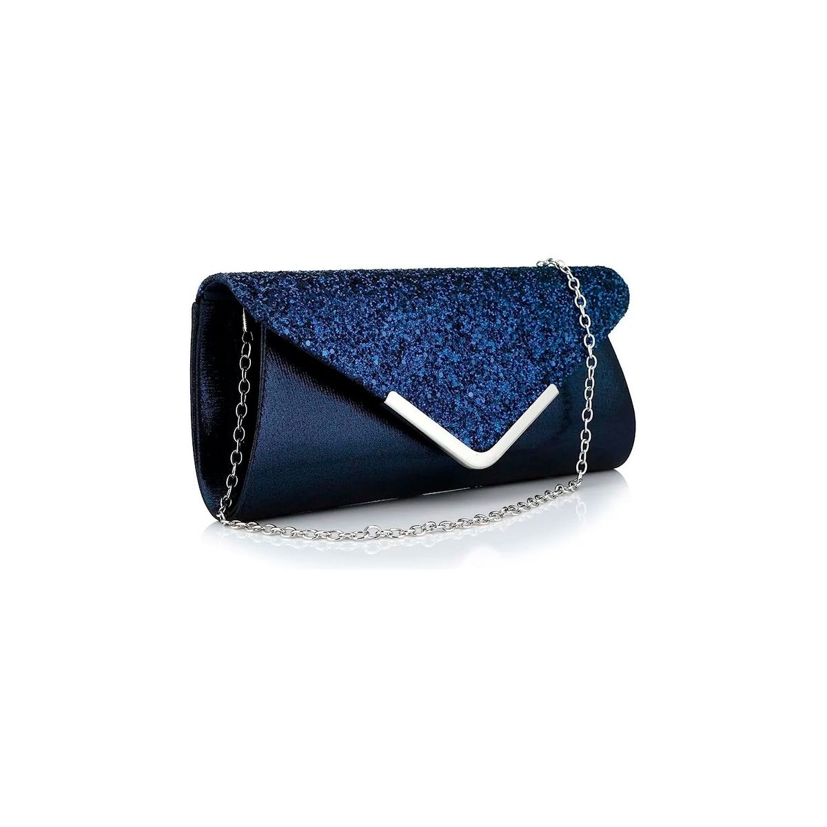 GENERICO - Bolso Fiesta Noche Clutch Dama Cartera Cocktail Dorada