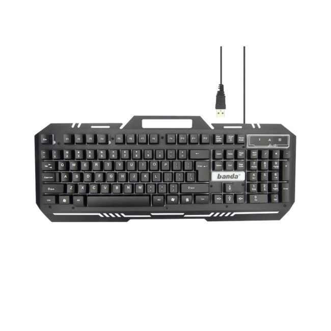 GENERICO - Kit Multimedia Teclado Y Mouse KM-77 Usb Gamer Led Rgb Para Pc