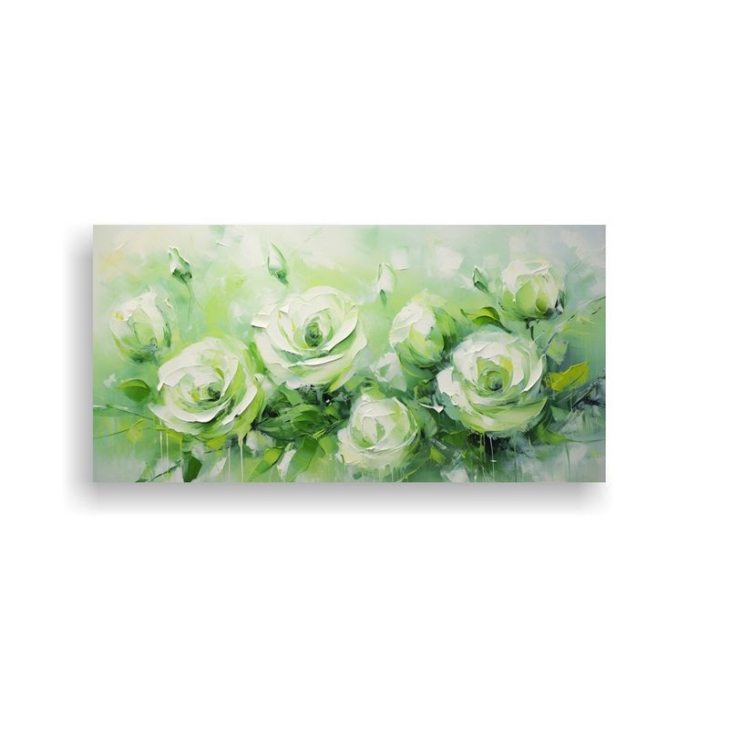 GENERICO - Pintura En Lienzo Estilo Canva Modernos Simétrico De Rosas  160x80cm