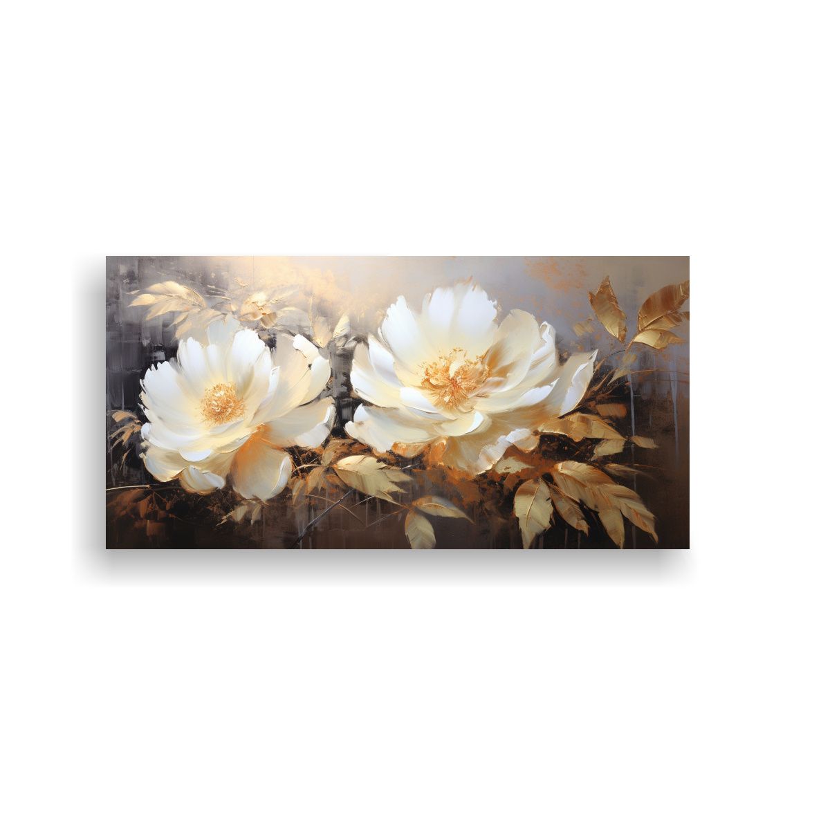 GENERICO - Cuadro Lienzo De Impacto Visual: Hermoso Lienzo De PEONIAS D 160x80cm