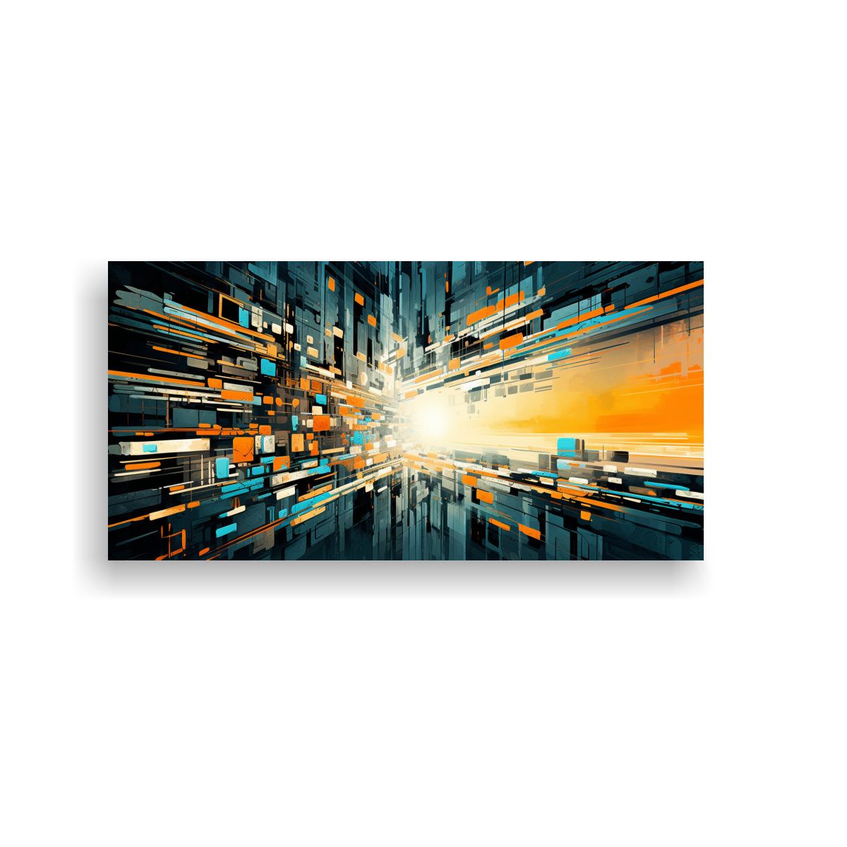 GENERICO - Cuadro Decorativo Estilo Galería Baño En Impresión Digita 160x80cm