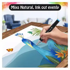 GENERICO - 80 Marcadores Doble Punta Lapices Colores+estuche