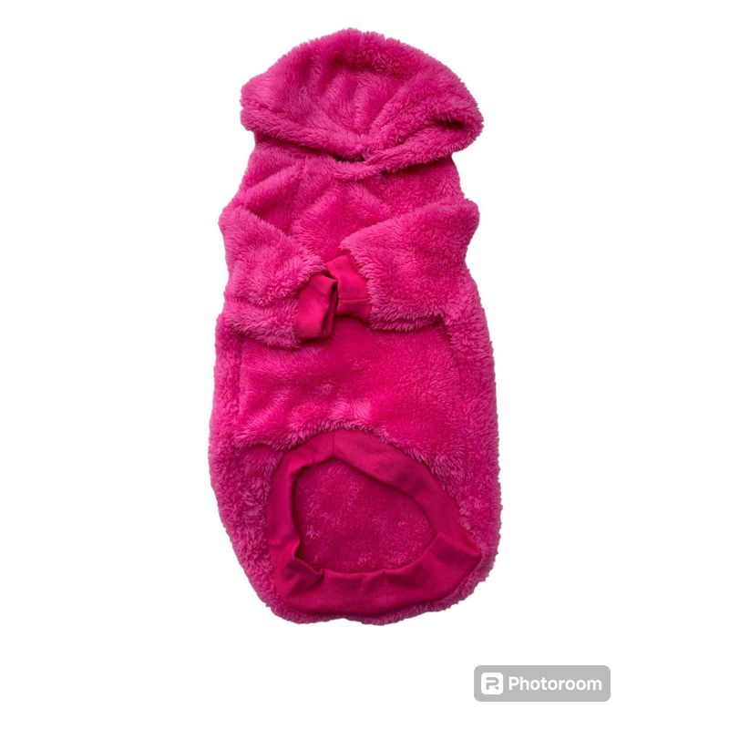 GENERICO - ABRIGO CORDERITO PARA MASCOTA COLOR ROSA TALLA XL