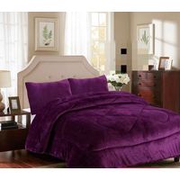 Cubrecama de Invierno Plush con Chiporro King Morado