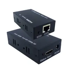 GENERICO - Extension De Conector HDMI a Lan RJ-45 60M 2 Transformadores.