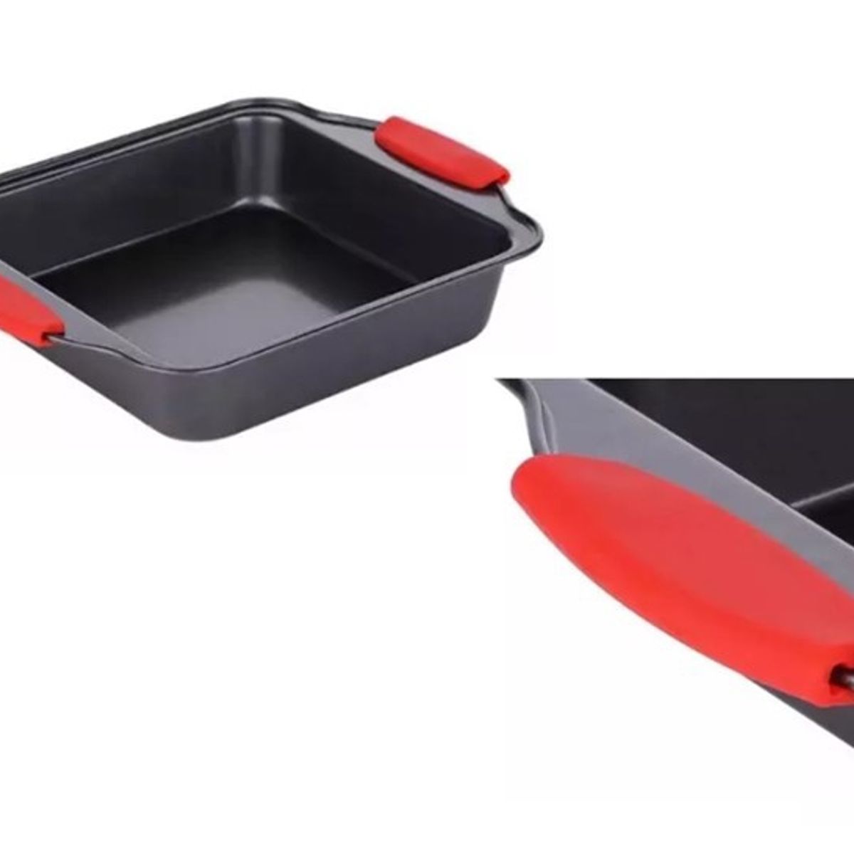 GENERICO - Fuente Cuadrado Molde Pan Antiadherente Comida Al Horno