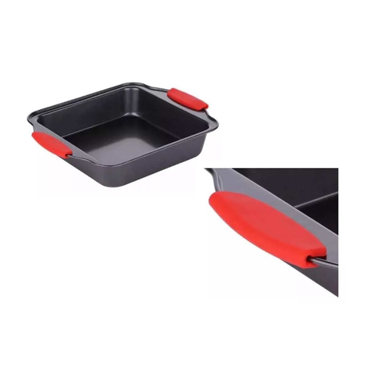 GENERICO - Fuente Cuadrado Molde Pan Antiadherente Comida Al Horno