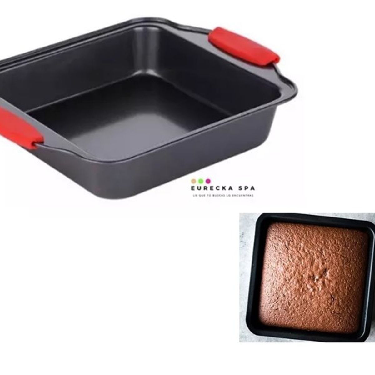 GENERICO - Fuente Cuadrado Molde Pan Antiadherente Comida Al Horno