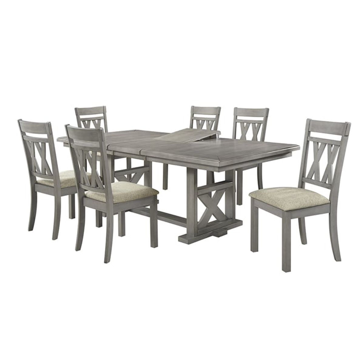MSA MUEBLES SANTA ANA - Juego de Comedor 6 Sillas Clifford