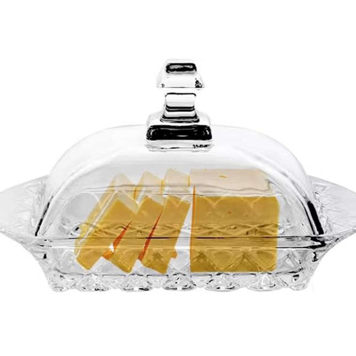 GENERICO - Mantequillera De Vidrio Rectangular