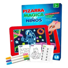 GENERICO - Pack X2 Pizarra Magica Deluxe Pizarras Magicas Pizarra