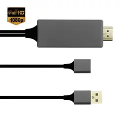 GENERICO - Cable HDTV MHL Universal Para Smartphone, De 2 Metros, USB 2.0