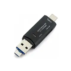 PHILCO - Lector Micro SD / USB 3 en 1 OTG