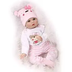 MUNDO MAGIA - Bebé Reborn Muñeca Silicon Suave 55cm Osito Realista+envio