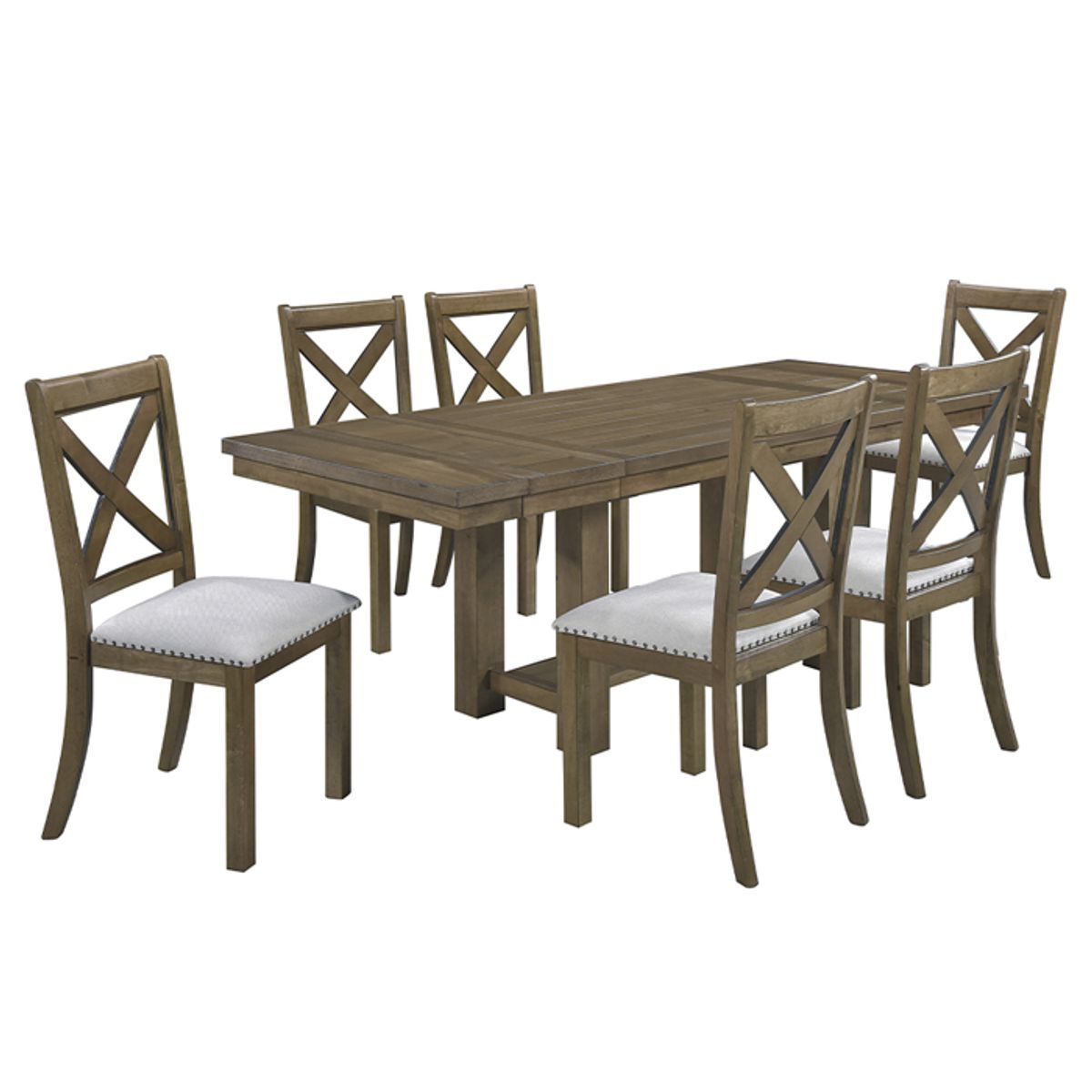 MSA MUEBLES SANTA ANA - Juego de Comedor 6 Puestos Mortimer
