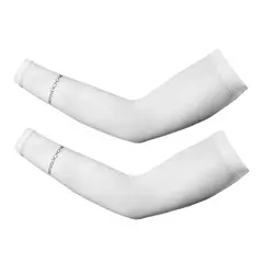 ROCKBROS - Par De Mangas Deportivas Protección Solar Ajustables Blanco