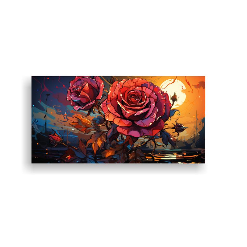 GENERICO - Pinturas Modernas De Decoración Estilo Graffiti Con Fondo D 160x80cm