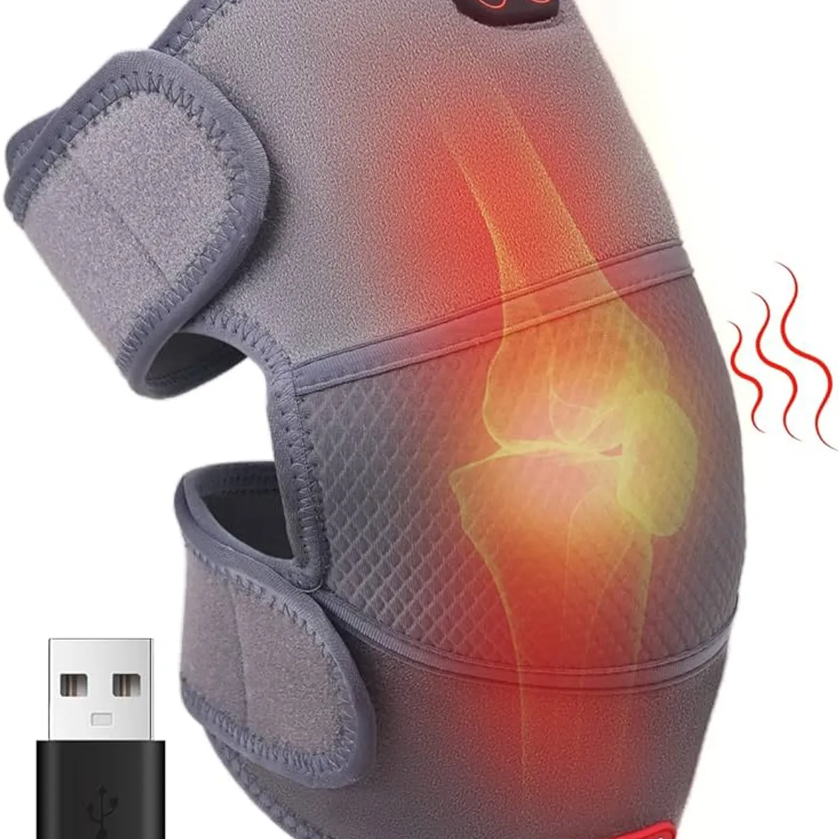 MOVI - Rodillera 2 en 1 con Calefacción y Masaje para Dolores.