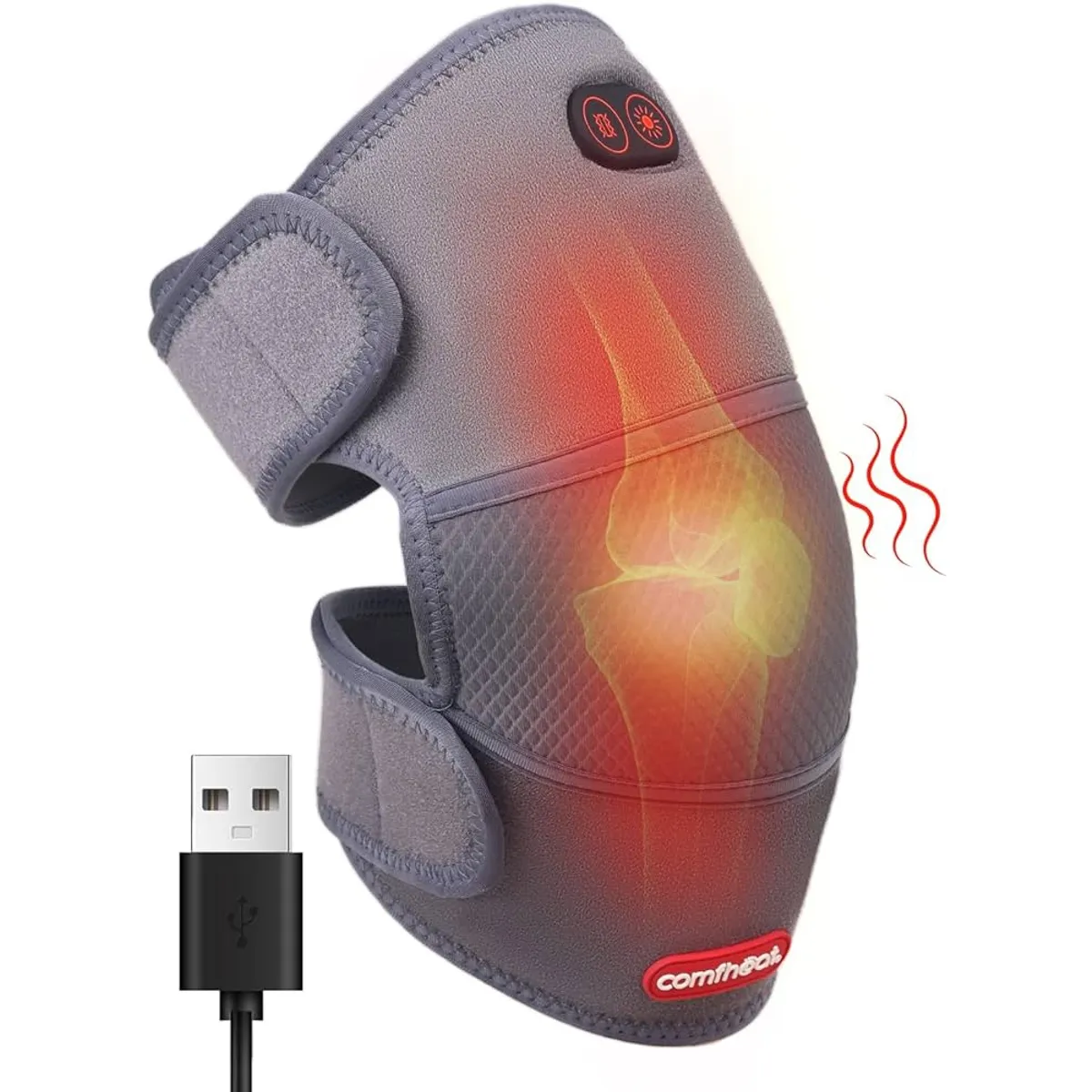 MOVI - Rodillera 2 en 1 con Calefacción y Masaje para Dolores.