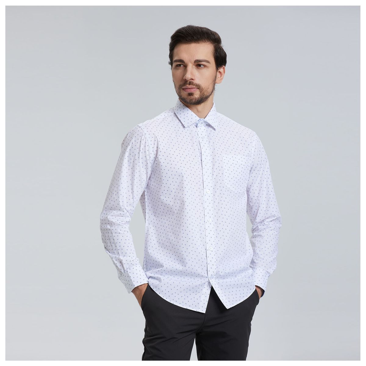 FASHION'S PARK - Camisa Premium Azul Fashion's Park