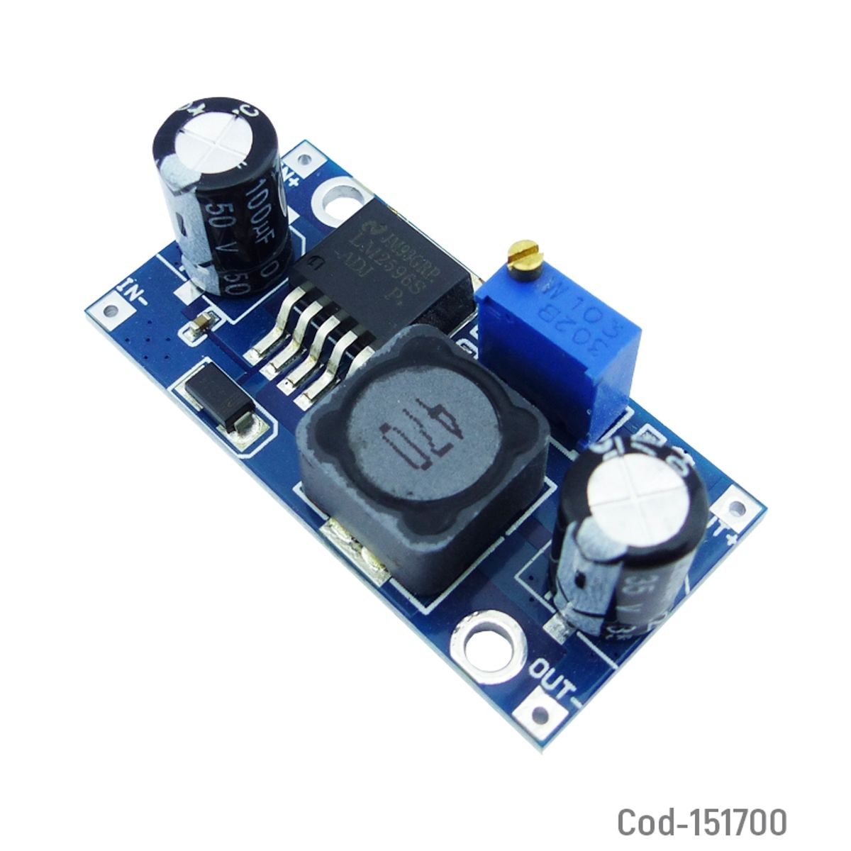 OEM - CONVERTIDOR DC-DC STEP DOWN LM2596 REGULABLE ARDUINO  X 1