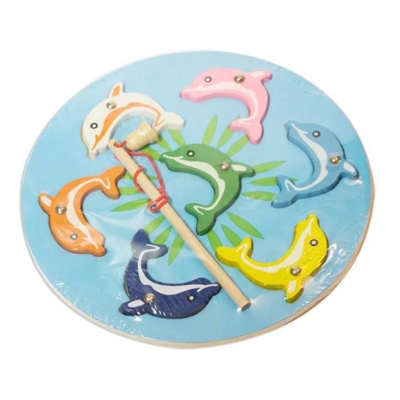 GENERICO - Pesca Milagrosa Redonda Montessori Juguete De Madera