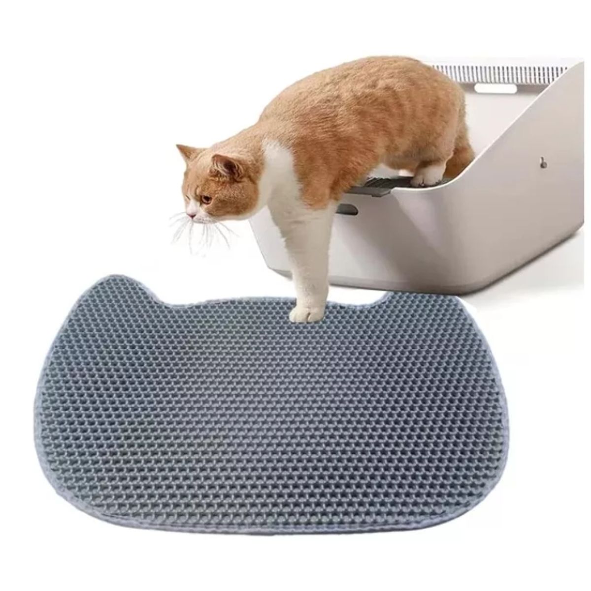 GENERICO - Alfombra Atrapa Arena Para Gatos Salida Arenero Mascotas.