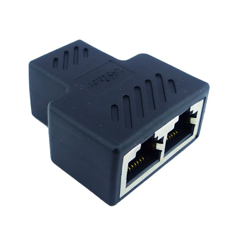 OEM - SET X 2 CONECTOR 1X2 RJ-45 HEMBRA CAT 6E/5E EN BOLSA