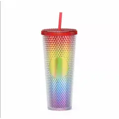 GENERICO - Vaso friocaliente con bombilla 700ml tipo starbucks
