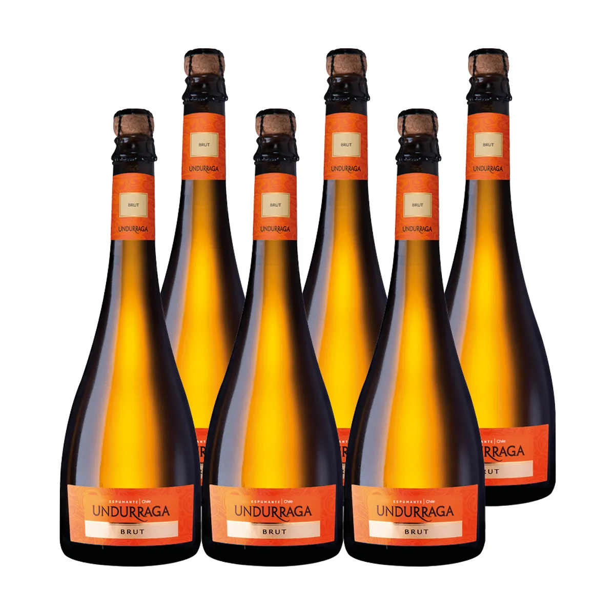 UNDURRAGA - 6x Espumante Undurraga Brut 13° 750cc