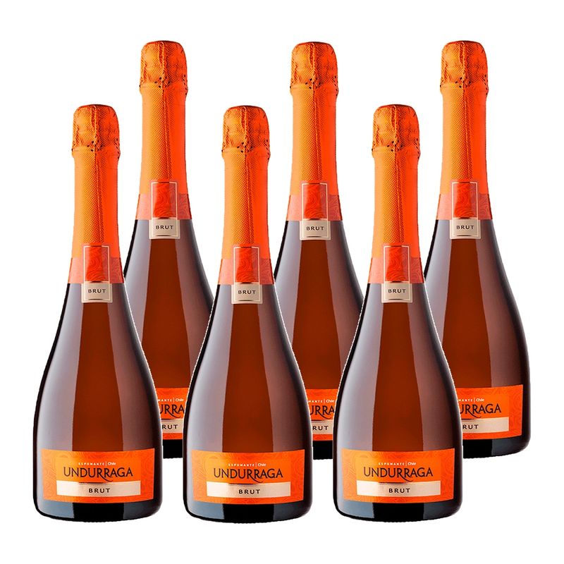 UNDURRAGA - 6x Espumante Undurraga Brut 13° 750cc