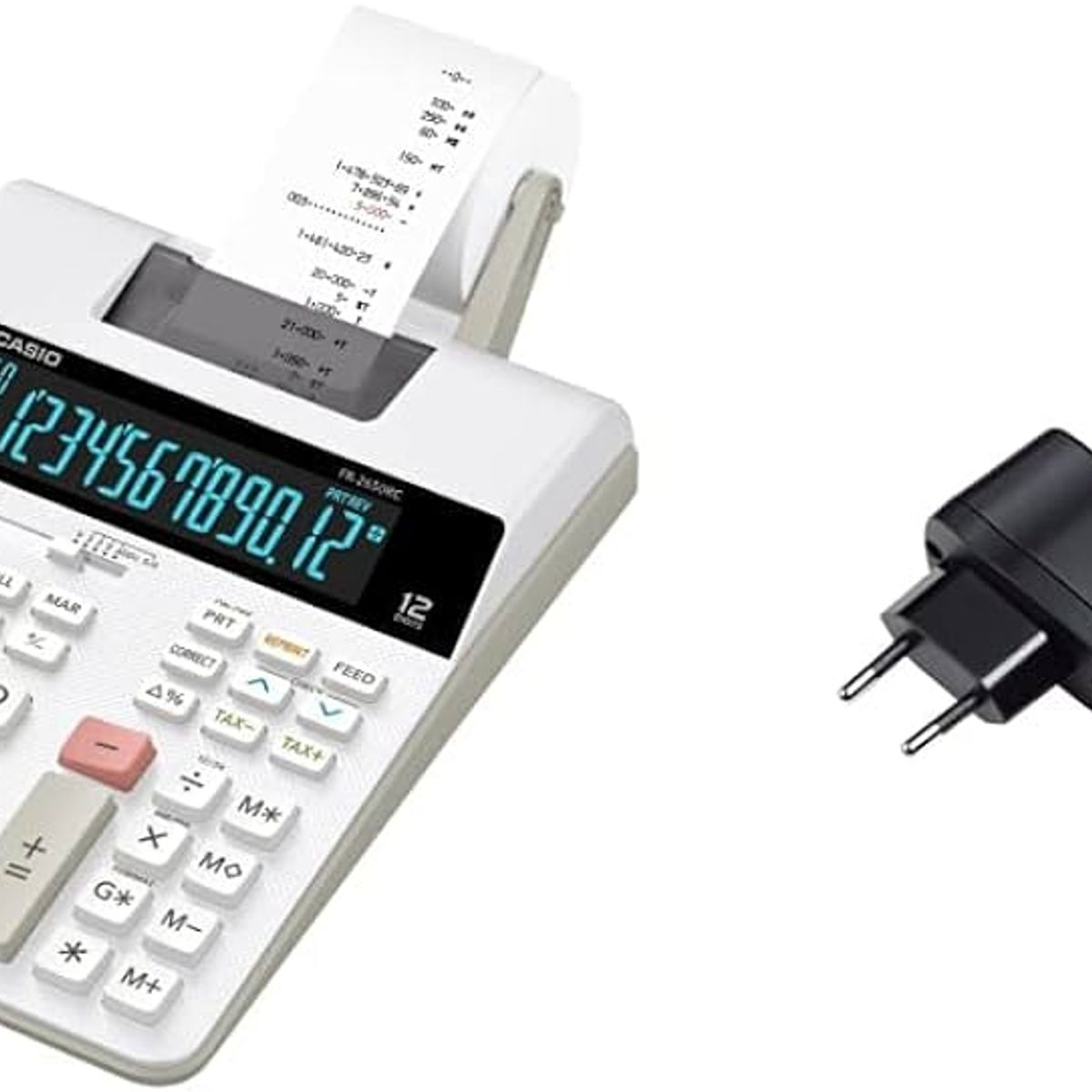 CASIO - Calculadora Casio Con Impresion FR-2650RC Incluye Adaptador