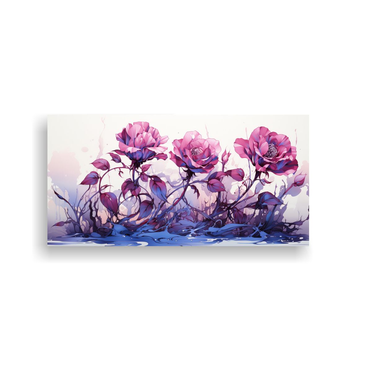 GENERICO - Cuadro De Arte De Pared Colores Alegres De Una Rosa Venenosa 160x80cm