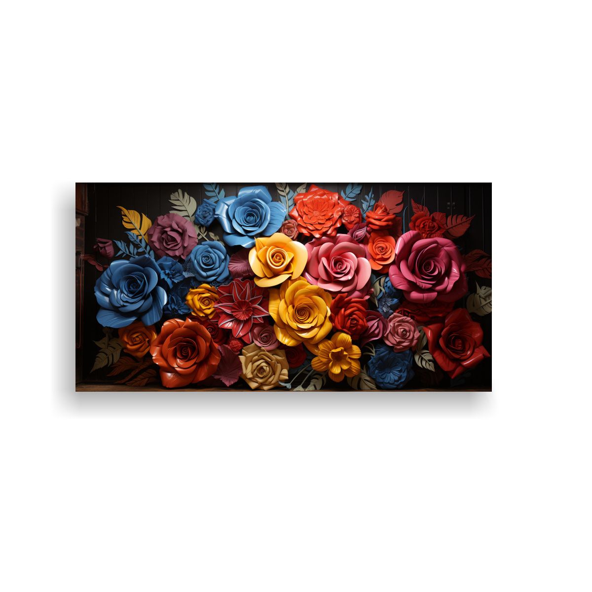 GENERICO - Lienzo De Tela Abstracción Exposición Reto Diversidad Conf 160x80cm