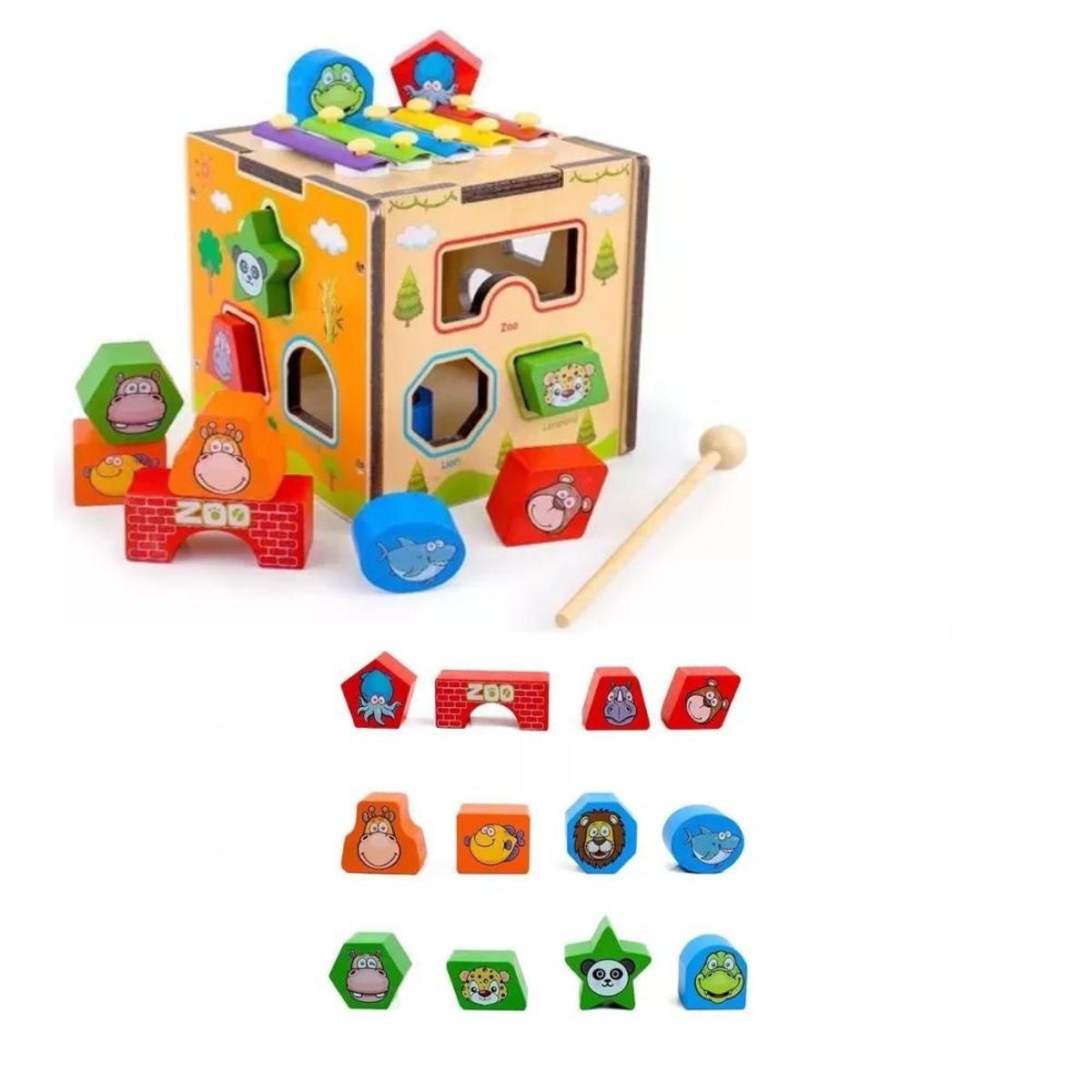 ARTIDIX - Cubo Didáctico Estimulación Temprana Metalófono