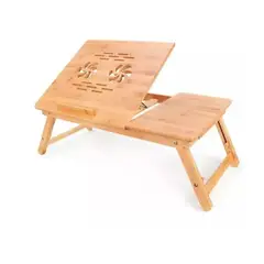 GENERICO - Mesa Plegable Madera Notebook Bambú