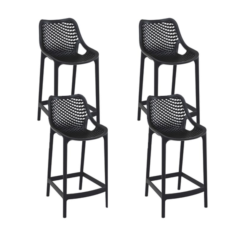 CORI CORI - Pack 4 Taburetes Air Berlin Negro 65cms