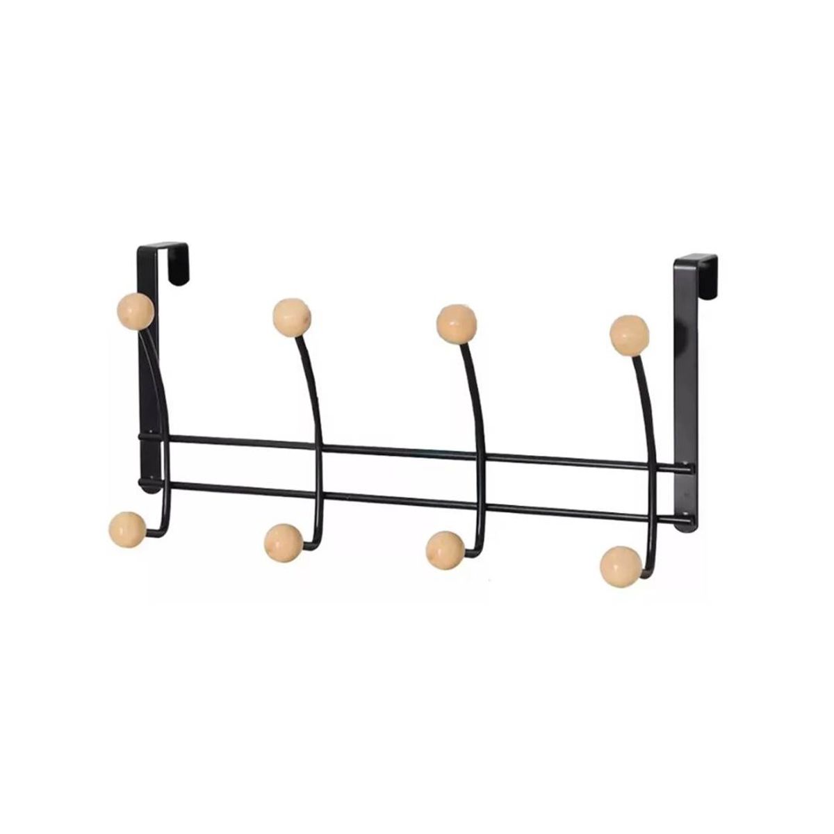 GENERICO - Packs 4 Sin-rastro Perchero Gancho Sobre Puerta Colgador