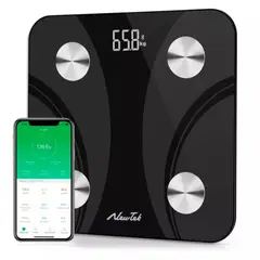 GENERICO - Balanza Pesa Digital Bluetooth Inteligente Smart Imc Baño Negro