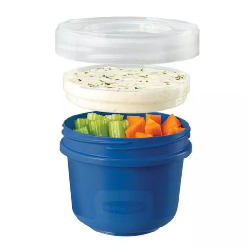 RUBBERMAID - Set 8 Contenedores Herméticos Takealongs Snack to Go Rubbermaid 496 ml