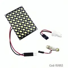 OEM - SET X 2 LED X 48 TIPO FUSIBLE NEW LUZ BLANCA 12 VOLT