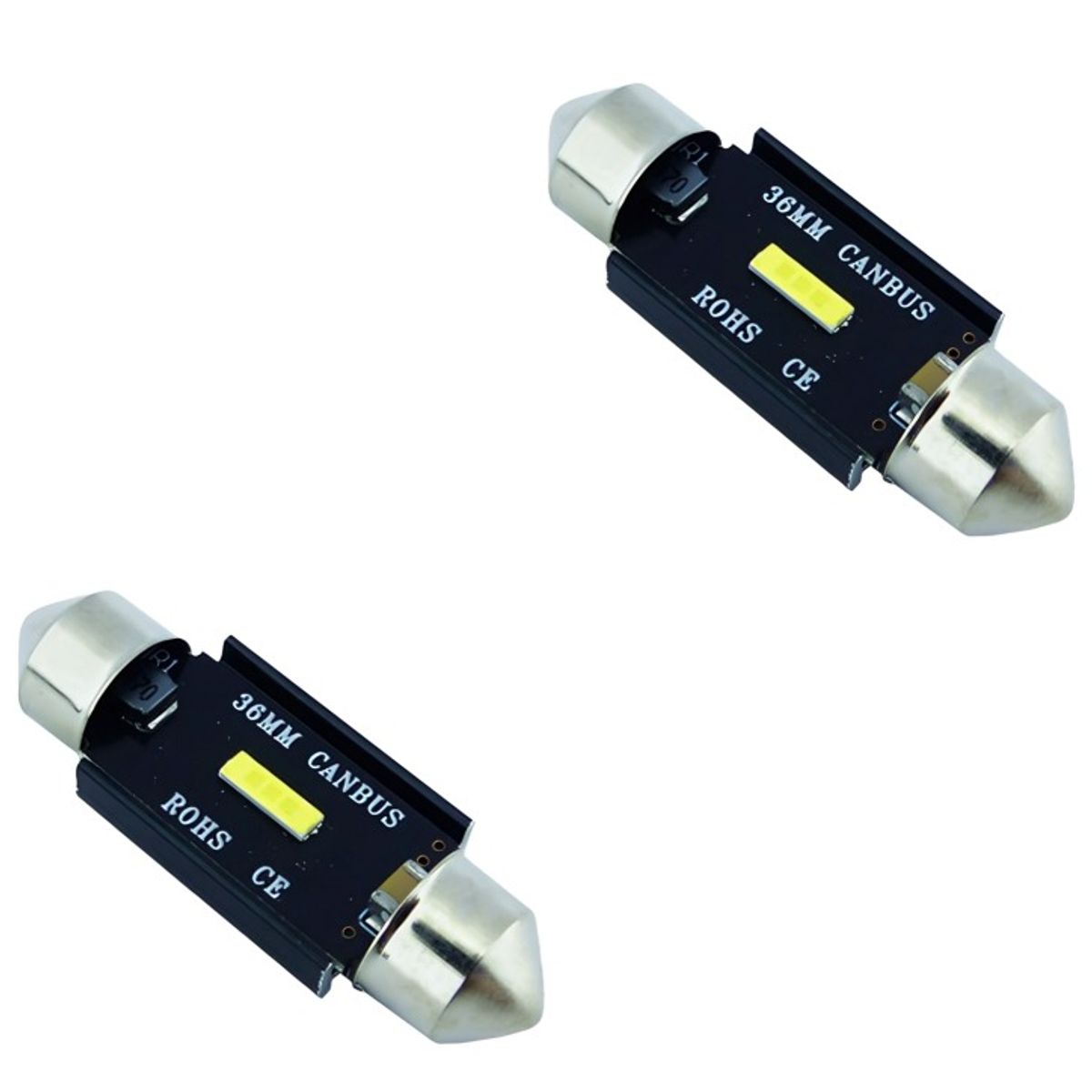 OEM - LED COB CANBUS 36 MM LUZ BLANCA SET X 2 PCS EN BLISTER