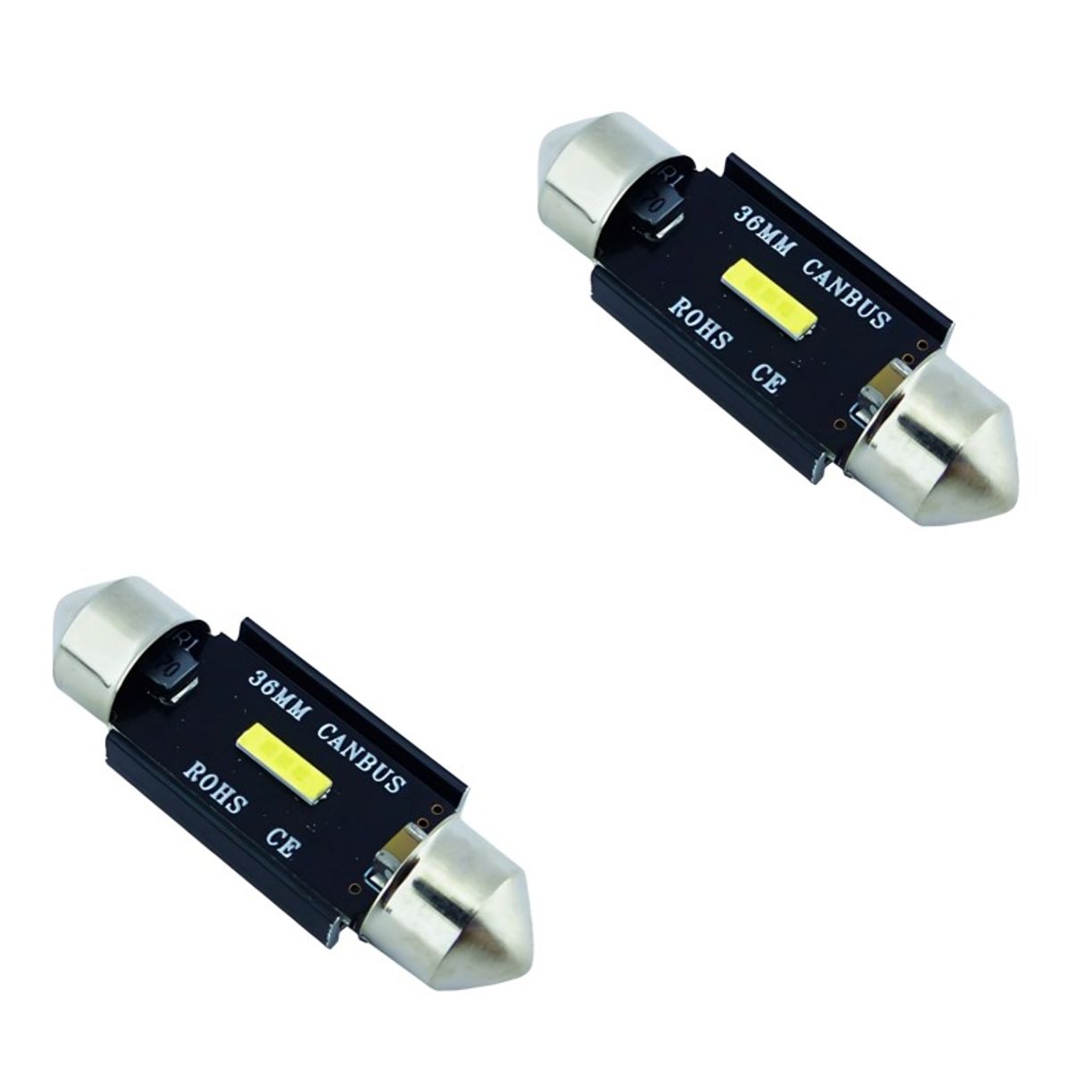 OEM - LED COB CANBUS 36 MM LUZ BLANCA SET X 2 PCS EN BLISTER