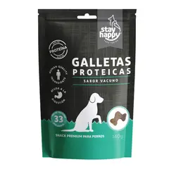 GENERICO - 12 Snack Galleta Proteica Stay Happy Vacuno - perros 140gr